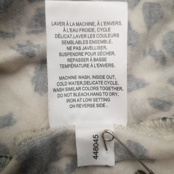 Additional Elle Modern Ladies Size 2X Black Grey & Cream Animal Print Top - Picture 6 of 9